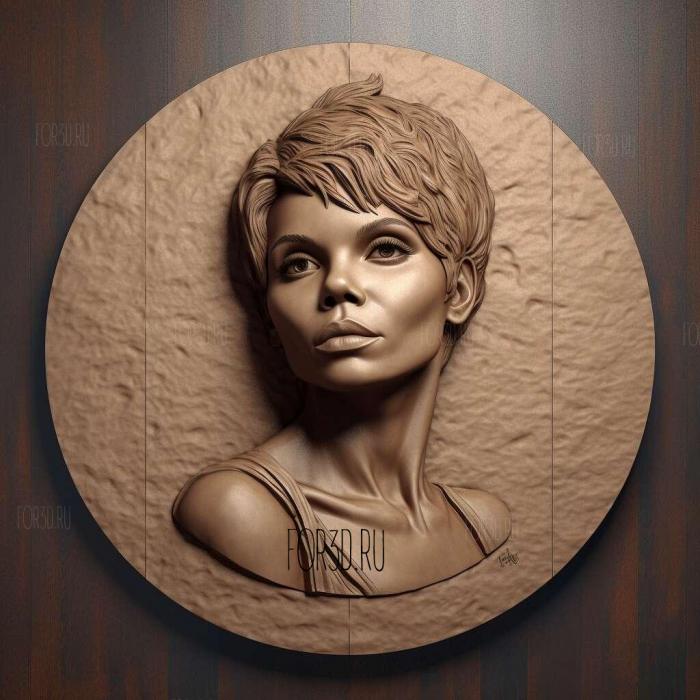 Halle Berry 1 stl model for CNC